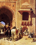 Edwin Lord Weeks Gate Of The Fortress At Agra, India 1883 Fine Art Print