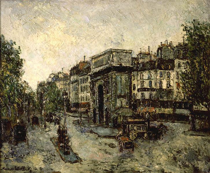 Maurice Utrillo Gate Saint-Martin in Paris 1908 Fine Art Print