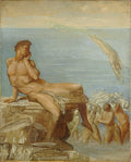 George Frederick Watts Genius of Greek Poetry 1878 Fine Art Print
