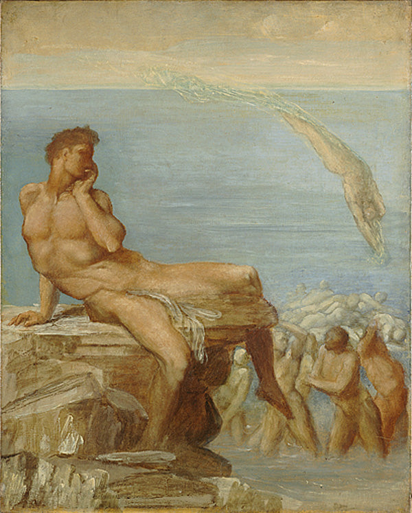 George Frederick Watts Genius of Greek Poetry 1878 Fine Art Print
