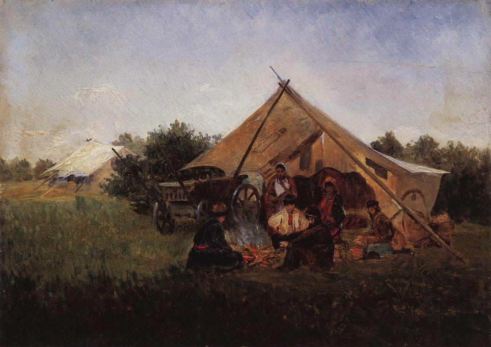 Konstantin Makovsky Genre Scene #2 1868 Fine Art Print