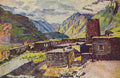 Ilya Mashkov Georgia. Kazbek. View of the Gorge Darial 1920 Fine Art Print