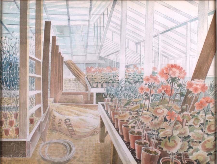 Eric Ravilious Geraniums and Carnations 1938 Fine Art Print