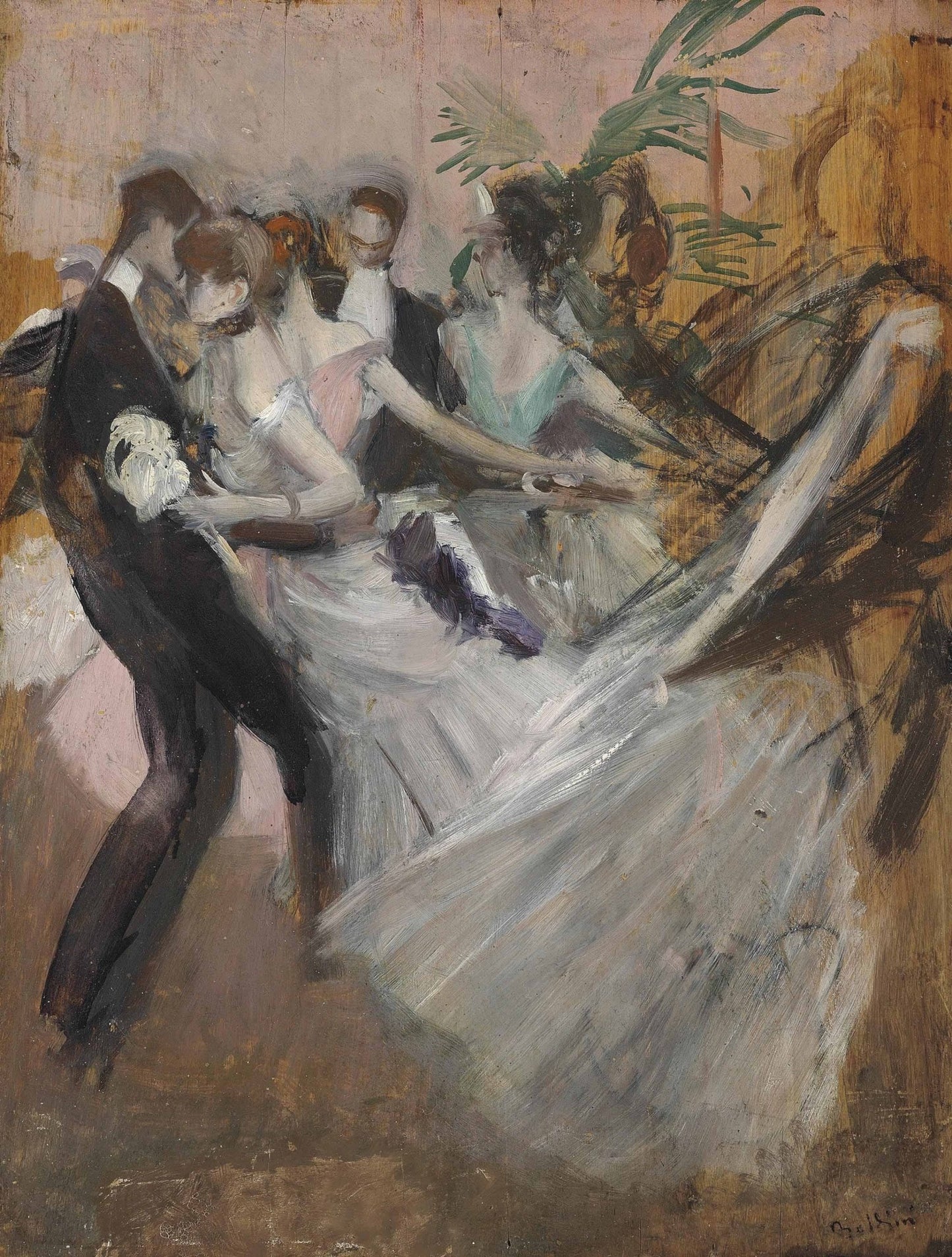 Giovanni Boldini Al Ballo 1920s Fashionable Wedding Dance Fine Art Print Fine Art Print | Jakero77
