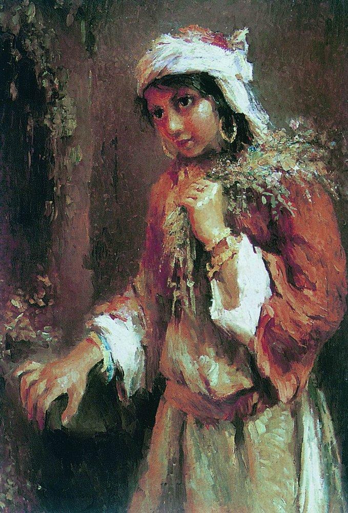 Konstantin Makovsky Gipsy #2 1880 Fine Art Print