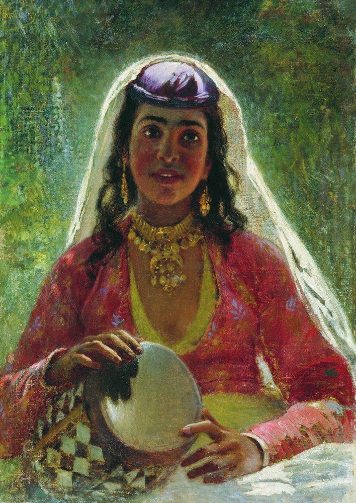 Konstantin Makovsky Gipsy 1880 Fine Art Print