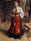 Anders Zorn Girl in an Orsa Costume 1911 Fine Art Print