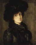Julian Alden Weir Girl in Black 1910 Fine Art Print