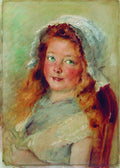 Konstantin Makovsky Girl in Bonnet 1890 Fine Art Print