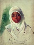 Konstantin Makovsky Girl in Burnous 1870 Fine Art Print