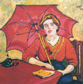 Max Pechstein Girl in Red with a Parasol 1909 Fine Art Print