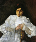 William Merritt Chase Girl in White 1890 Fine Art Print