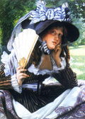 James Tissot Girl with a fan 1871 Fine Art Print