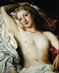 George Frederick Watts Girl with Peacock 1862-1865 Fine Art Print