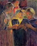 Nikolay Bogdanov Belsky Girls Chorus 1916 Fine Art Print
