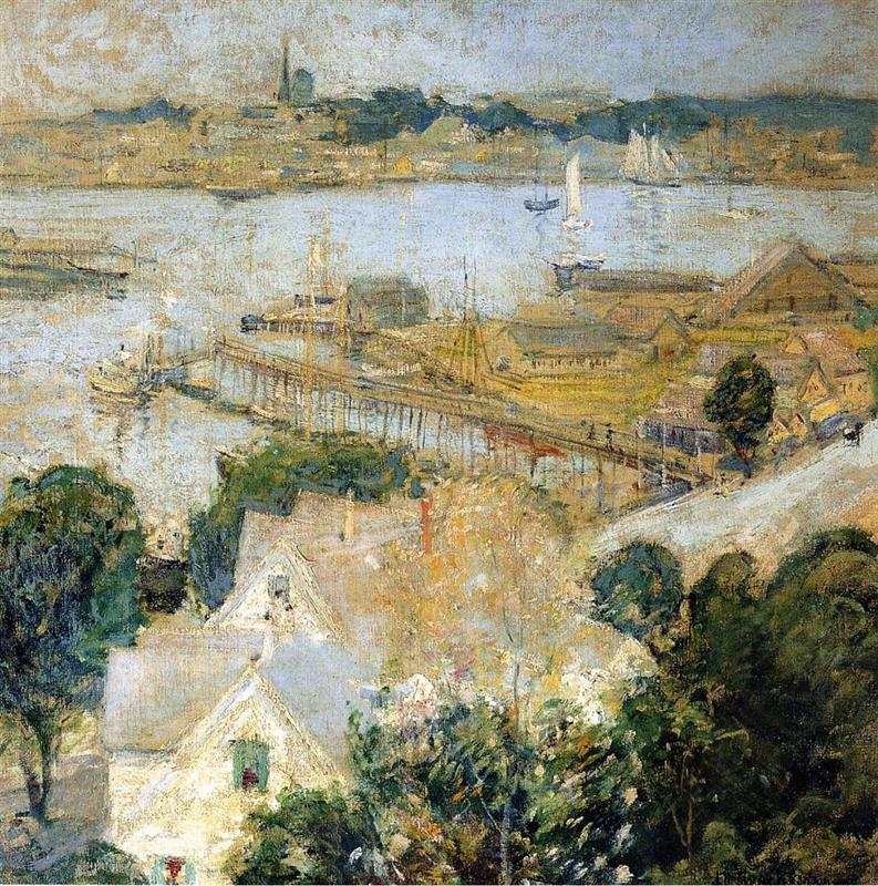 John Henry Twachtman Gloucester Harbor 1900 Fine Art Print