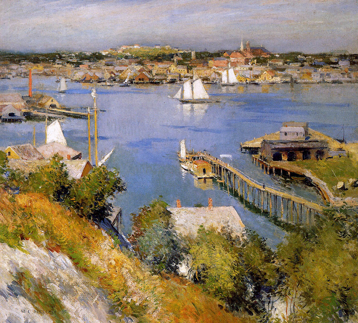 Willard Metcalf Gloucester Harbour Sun 1895 Fine Art Print