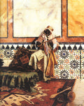 Rudolf Ernst Gnaoua in a North African Interior 1887 Fine Art Print