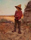 Robert Julian Onderdonk Goat Herder at the San Antonio Quarry 1909 Fine Art Print