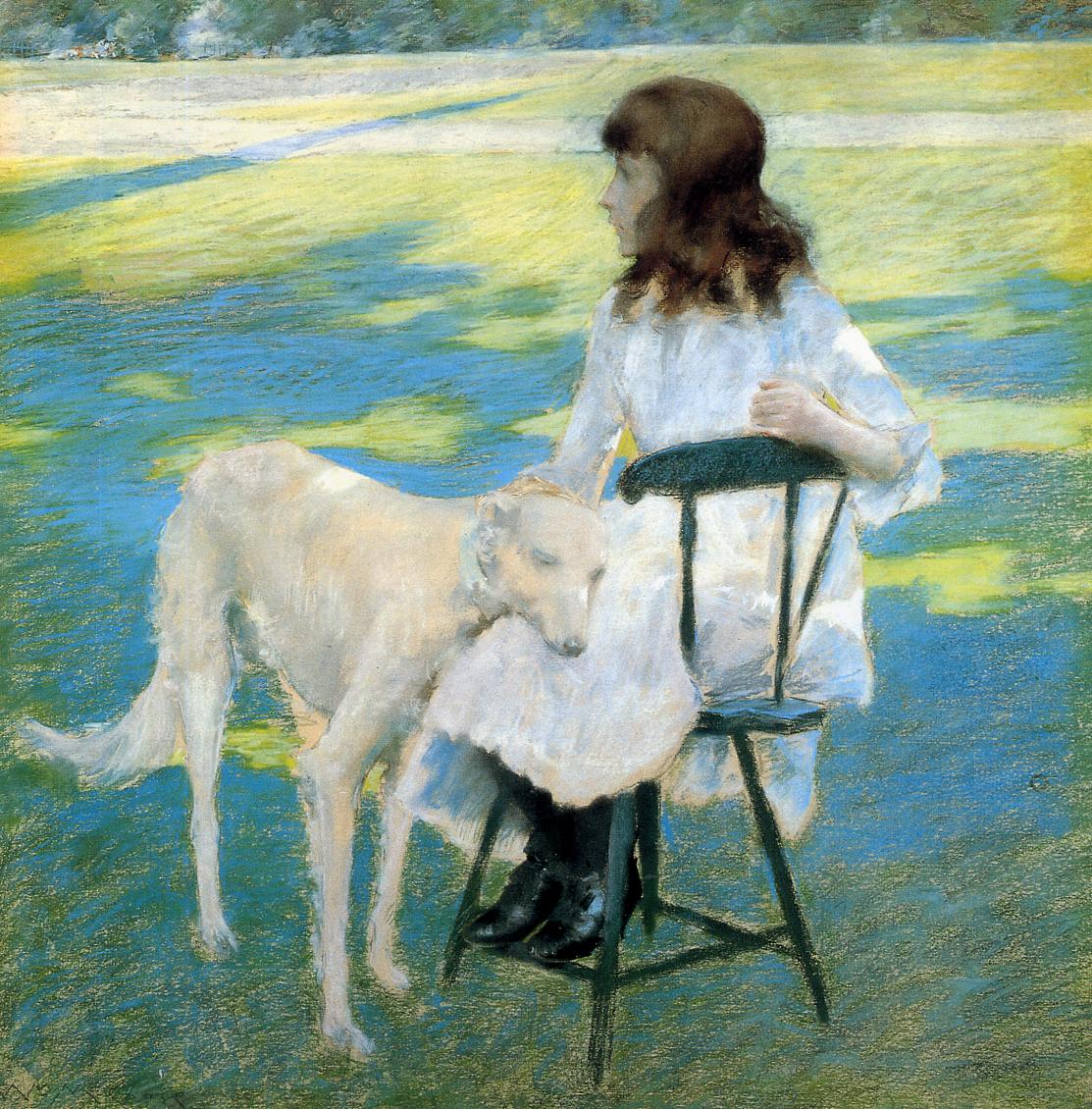 William Merritt Chase Good Friends 1888 Fine Art Print