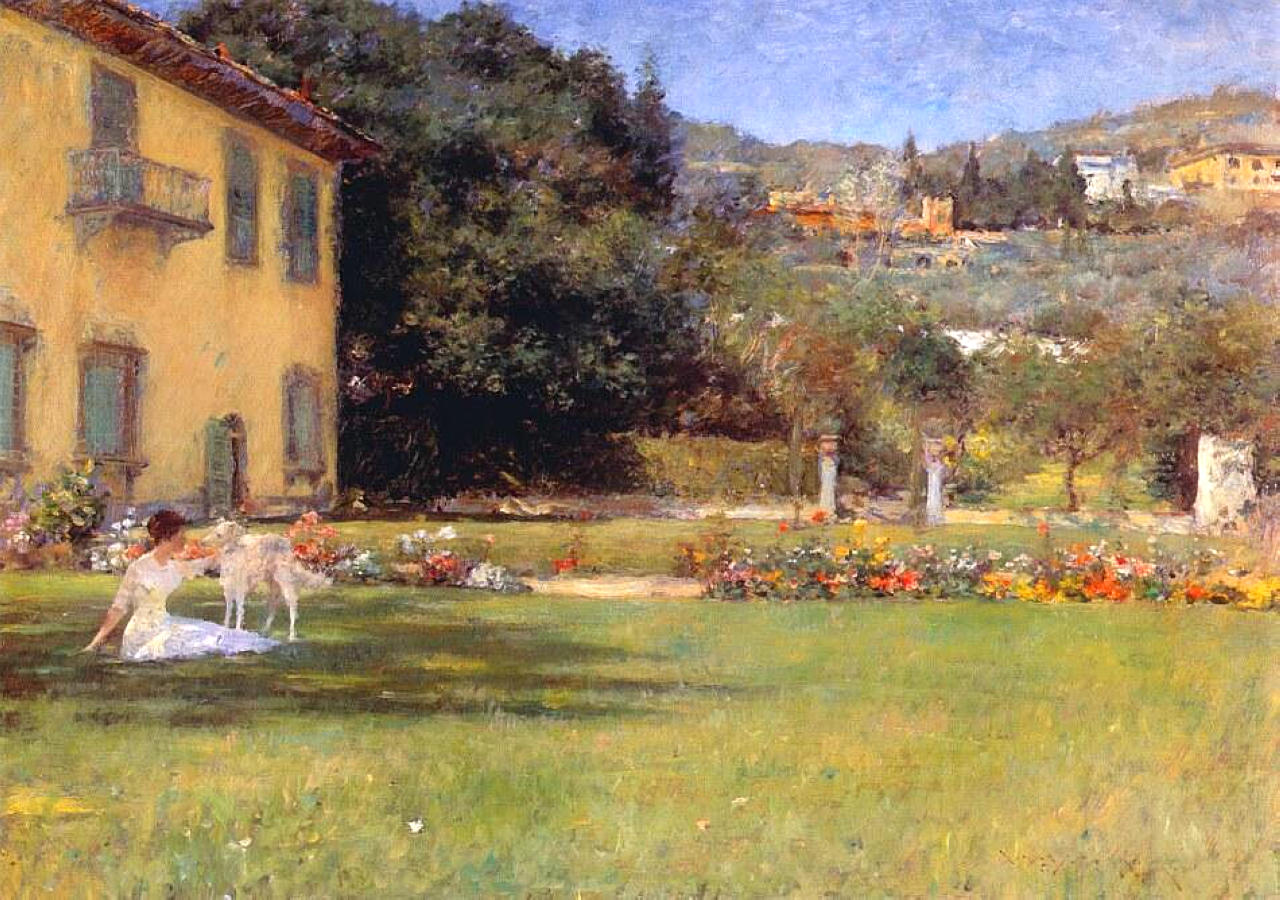 William Merritt Chase Good Friends 1909 Fine Art Print
