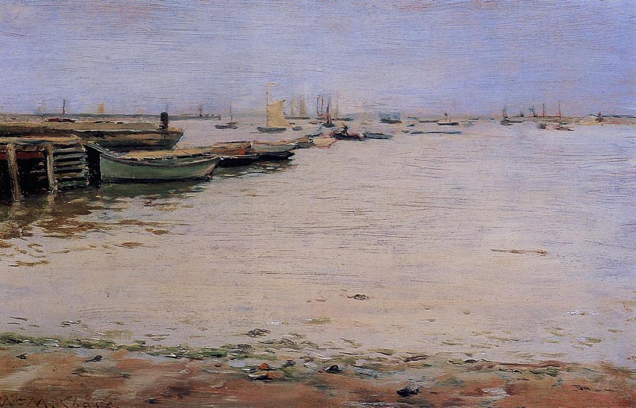 William Merritt Chase Gowanus Bay (aka Misty Day, Gowanus Bay) 1888 Fine Art Print