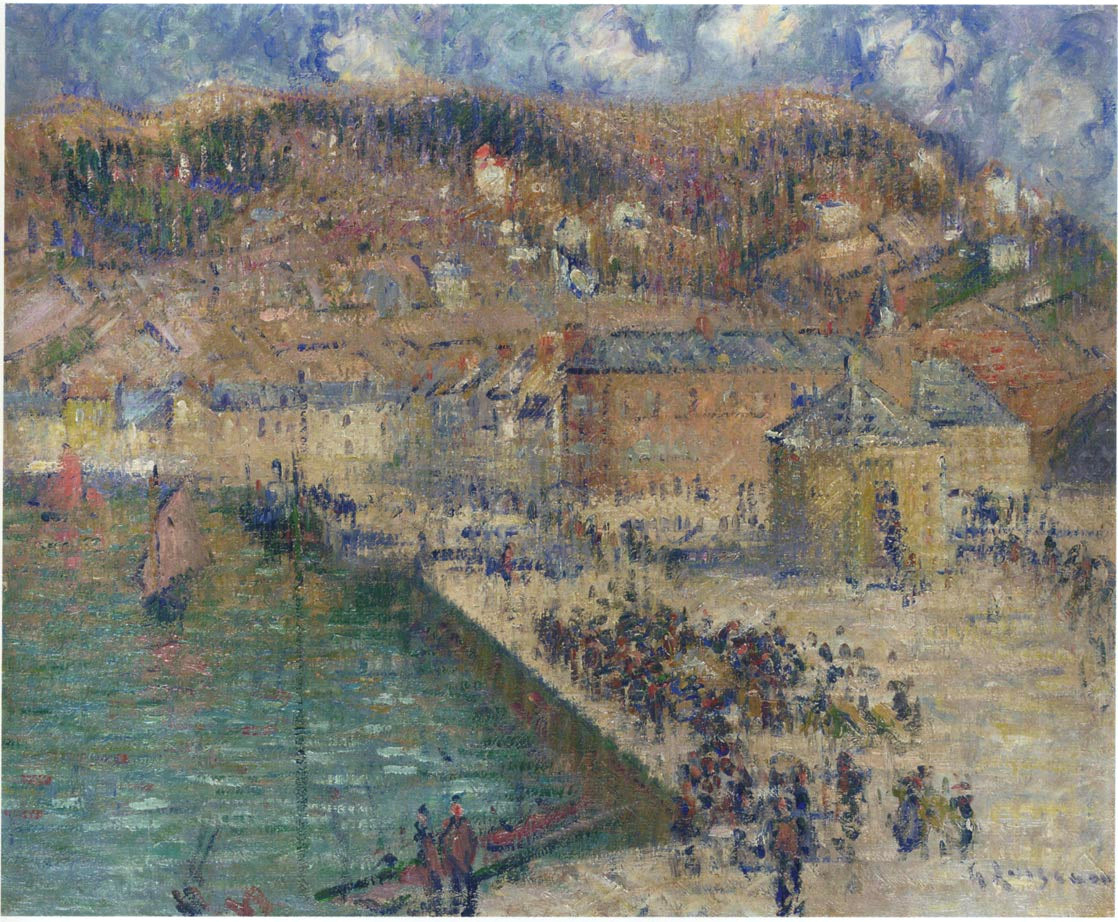 Gustave Loiseau Grand Quay at Fecamp 1925 Fine Art Print