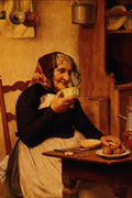 Albrecht Anker Grandmother 1884 Fine Art Print