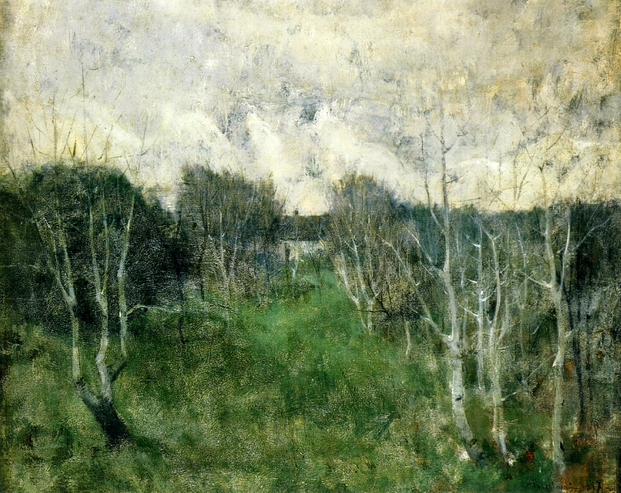 John Henry Twachtman Gray Day 1882 Fine Art Print