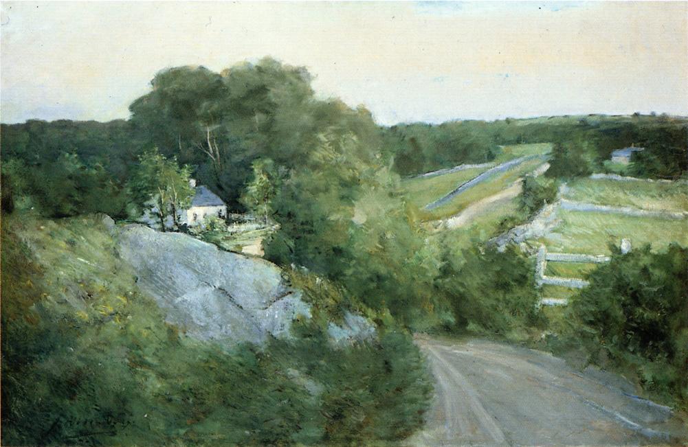 Julian Alden Weir Green Hills and Farmland 1890 Fine Art Print