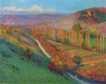 Henri Martin Green Valley with Stream 1900 Fine Art Print