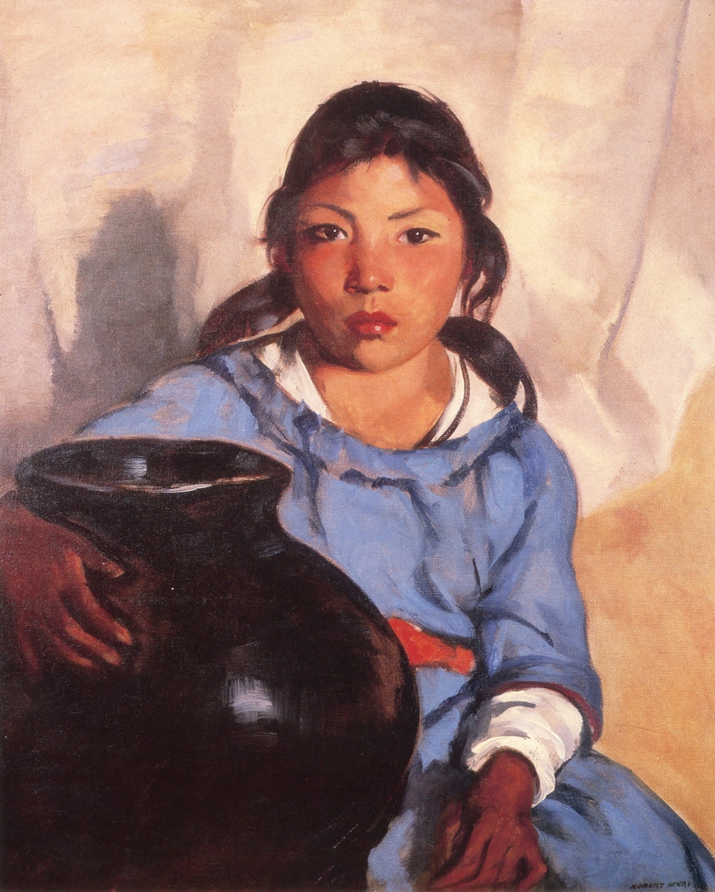 Robert Henri Gregorita with the Santa Clara Bowl 1917 Fine Art Print