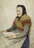 Albrecht Anker Grandmother reading the Bible 1904 Fine Art Print