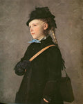 Albrecht Anker Hip picture of a girl (Marie Anker) 1881 Fine Art Print