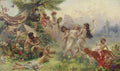 Konstantin Makovsky Happy Arcadia 1889-1890 Fine Art Print