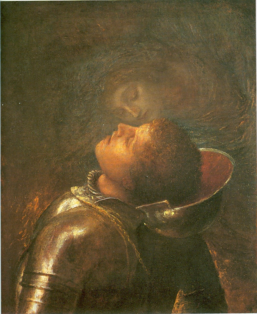 George Frederick Watts Happy Warrior 1844 Fine Art Print
