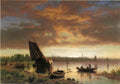 Albert Bierstadt Harbor Scene 1860 Fine Art Print
