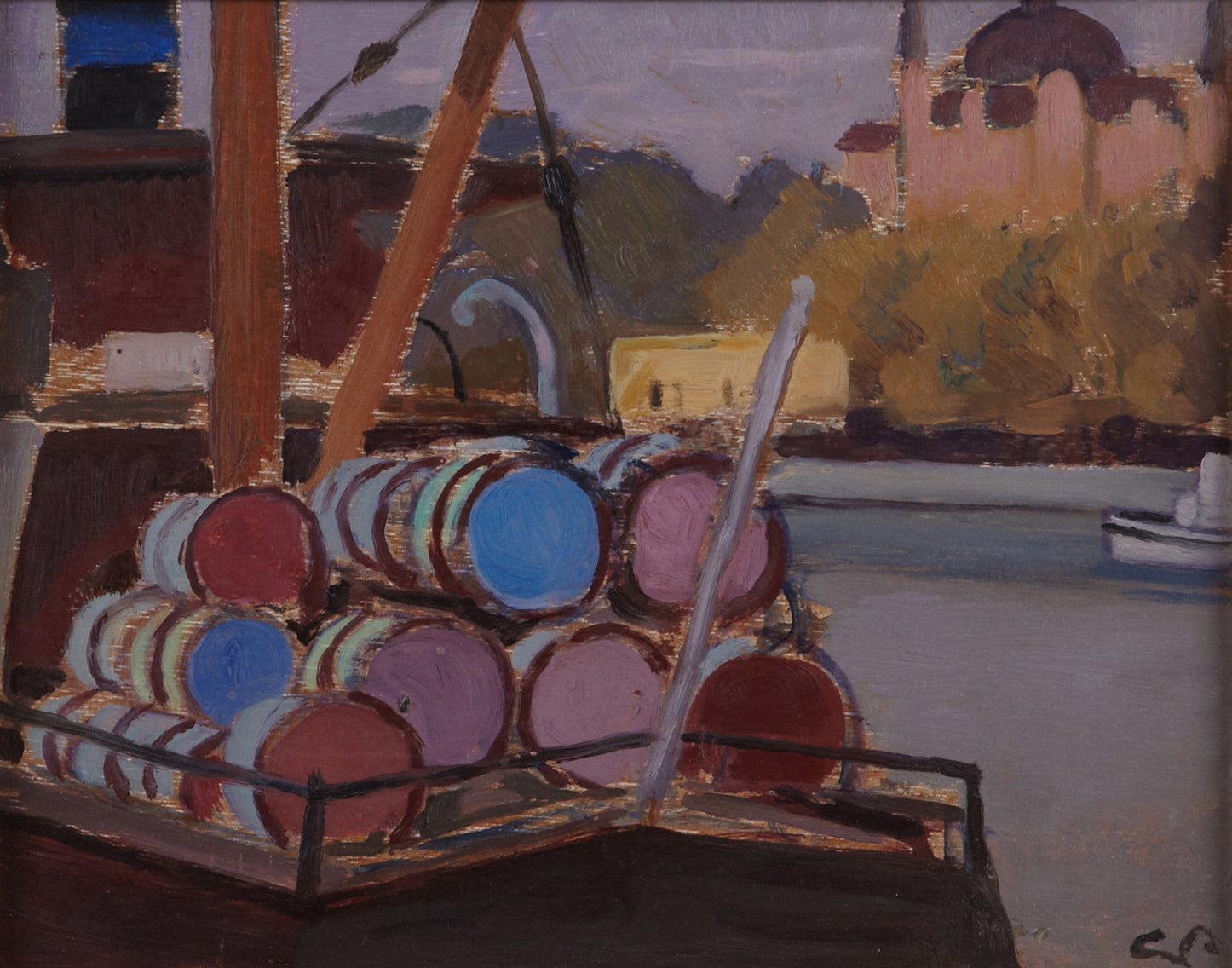 Georg Pauli Harbor Cityscape 1900 Fine Art Print