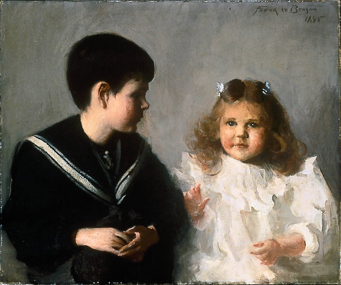 Frank W. Benson Harold D. Walker and Katherine M. Walker 1895 Fine Art Print