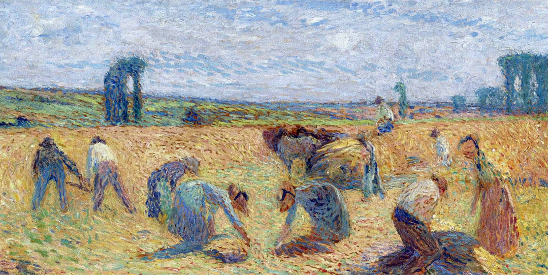Henri Martin Harvesters 1898 Fine Art Print