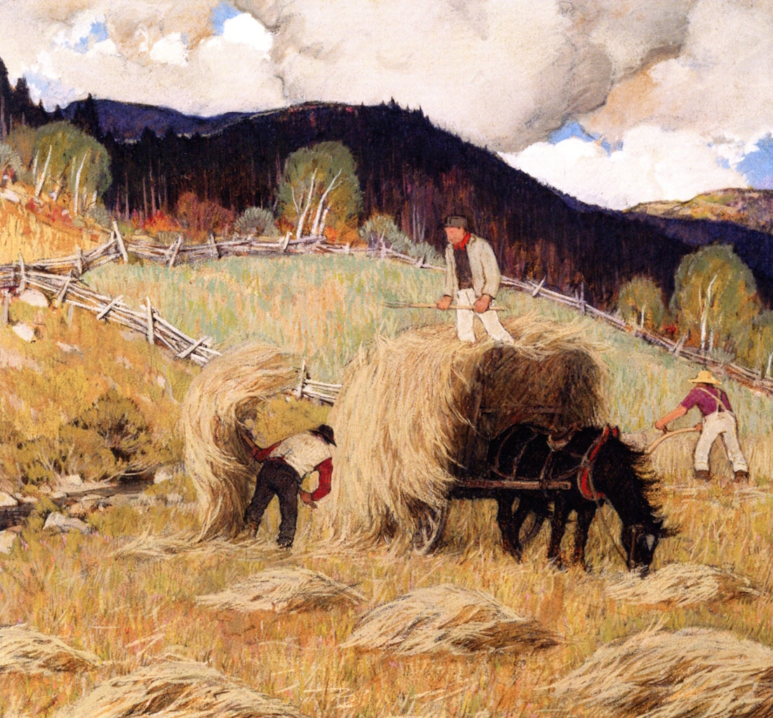Clarence Gagnon Haying 1933 Fine Art Print