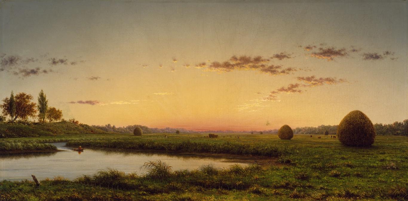Martin Johnson Heade Haystacks on the Newburyport Marshes 1862 Fine Art Print