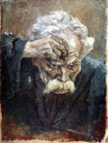 Vasily Surikov Head of Baptized Soldier 1897 Fine Art Print