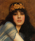 John William Godward Head of a Girl (also known as The Priestess) 1896 Fine Art Print