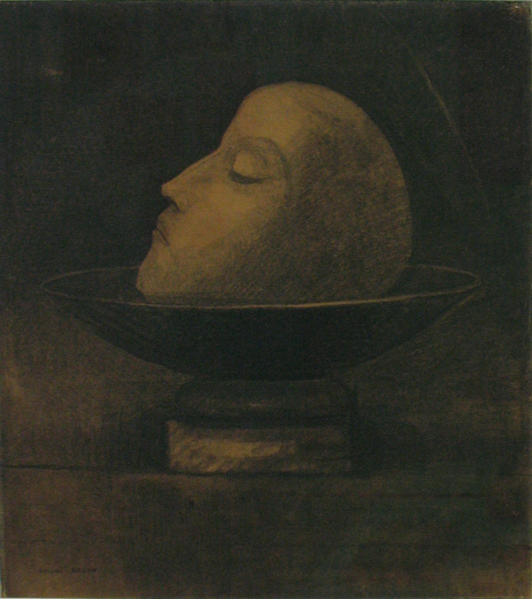 Odilon Redon Head of a Martyr 1877 Fine Art Print