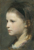 Henri Fantin-Latour Head of a Young Girl 1870 Fine Art Print