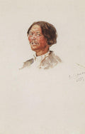 Vasily Surikov Head of Khakasy 1893 Fine Art Print