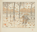 {{ product_title }} Fine Art Print | {{ product_vendor }} Jakero77 Henri Riviere Man on Bench Autumn 1900 Paris Eiffel Tower Fine Art Print Art Print  Jakero77