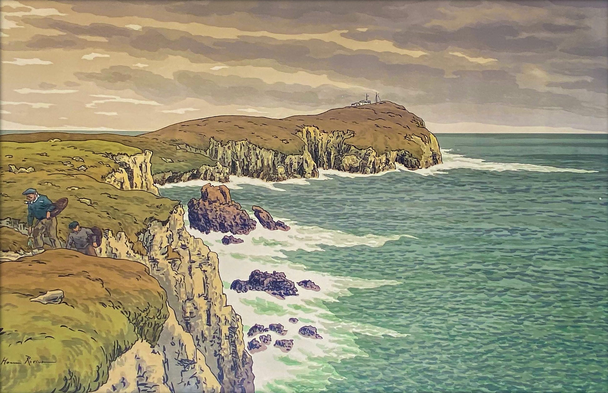 {{ product_title }} Fine Art Print | {{ product_vendor }} Jakero77 Henri Riviere Seaside Coast of France 1900 Atlantic Fine Art Print Art Print  Jakero77