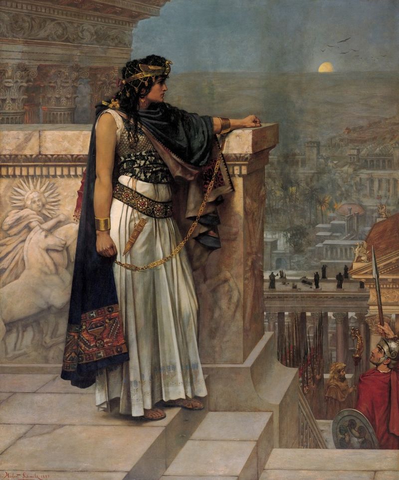 Herbert Carmichael Queen Zenobia's Last Look Upon Palmyra 1888 Fine Art Print